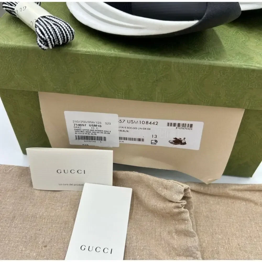 Men's Gucci interlocking G run trainer size 13 made in Italy